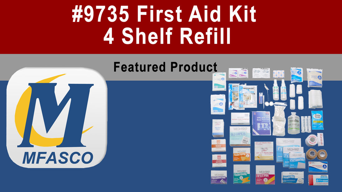 Restocking a Basic 4 Shelf Industrial First Aid Kit - VIDEO