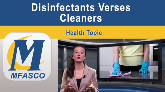 Disinfectants Verses Cleaners