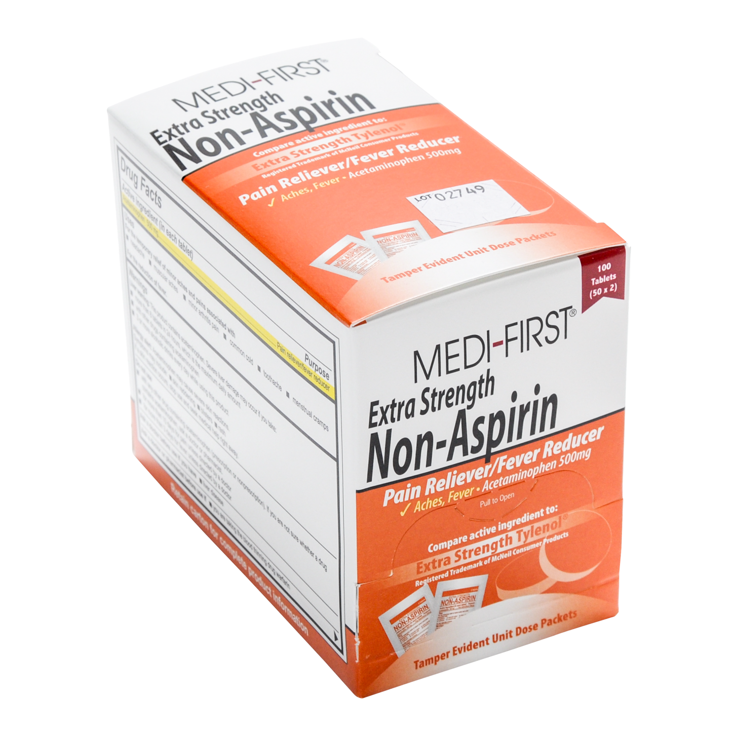 Medifirst Extra Strength Non Aspirin Tablet Packets