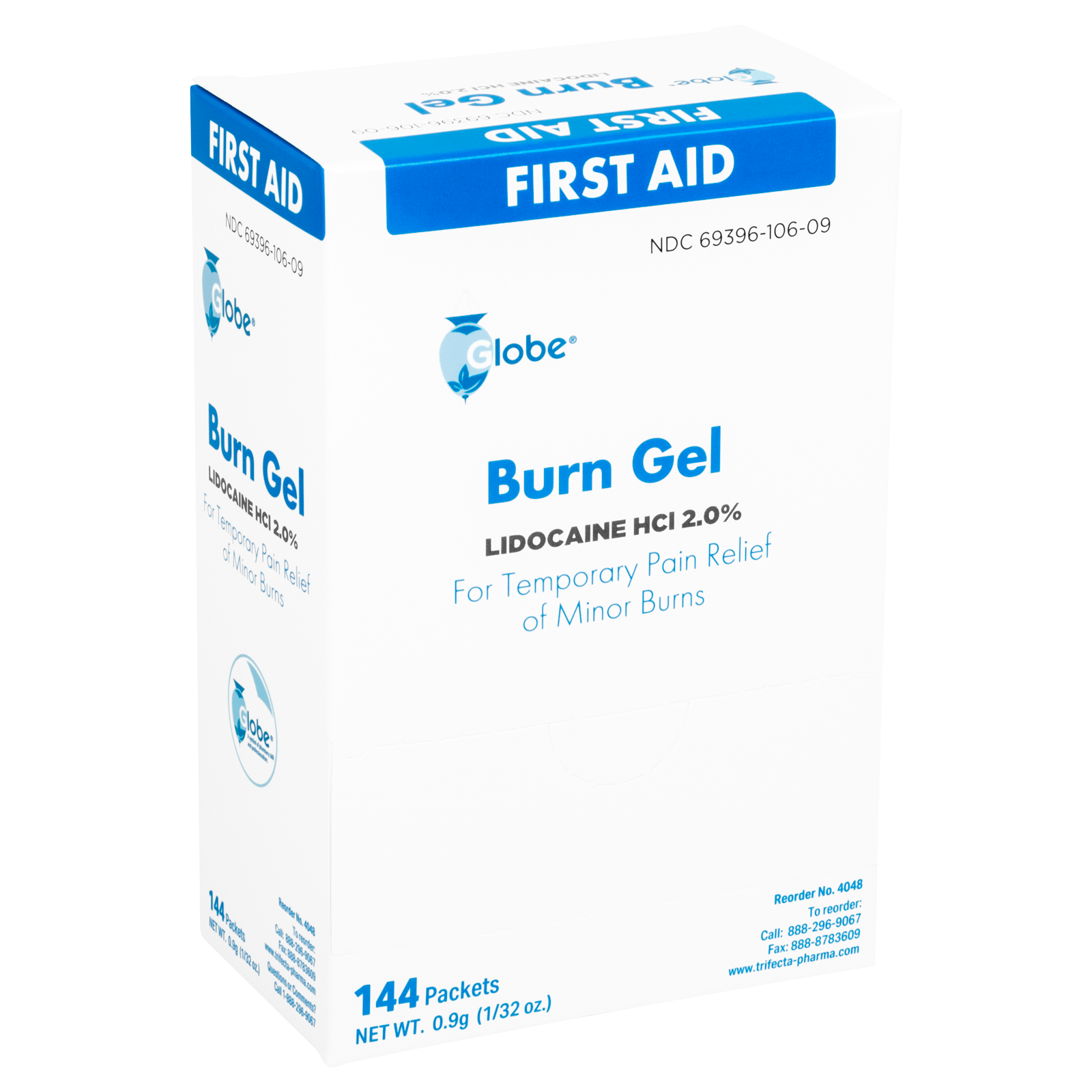 Burn Gel Packets Globe (144/Bx)