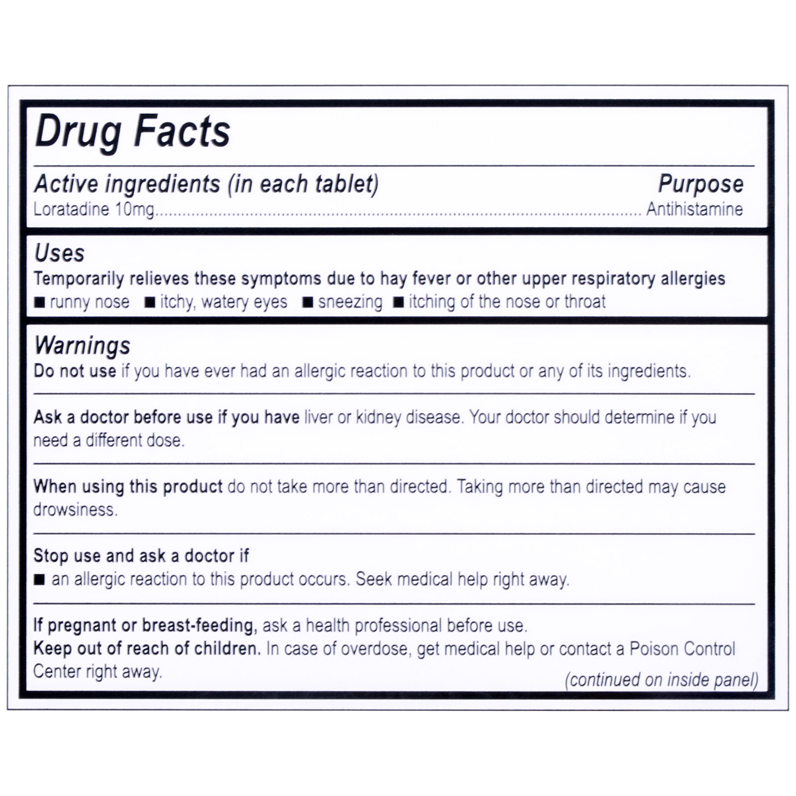 Loradamed Allergy Relief Packets (10x1)