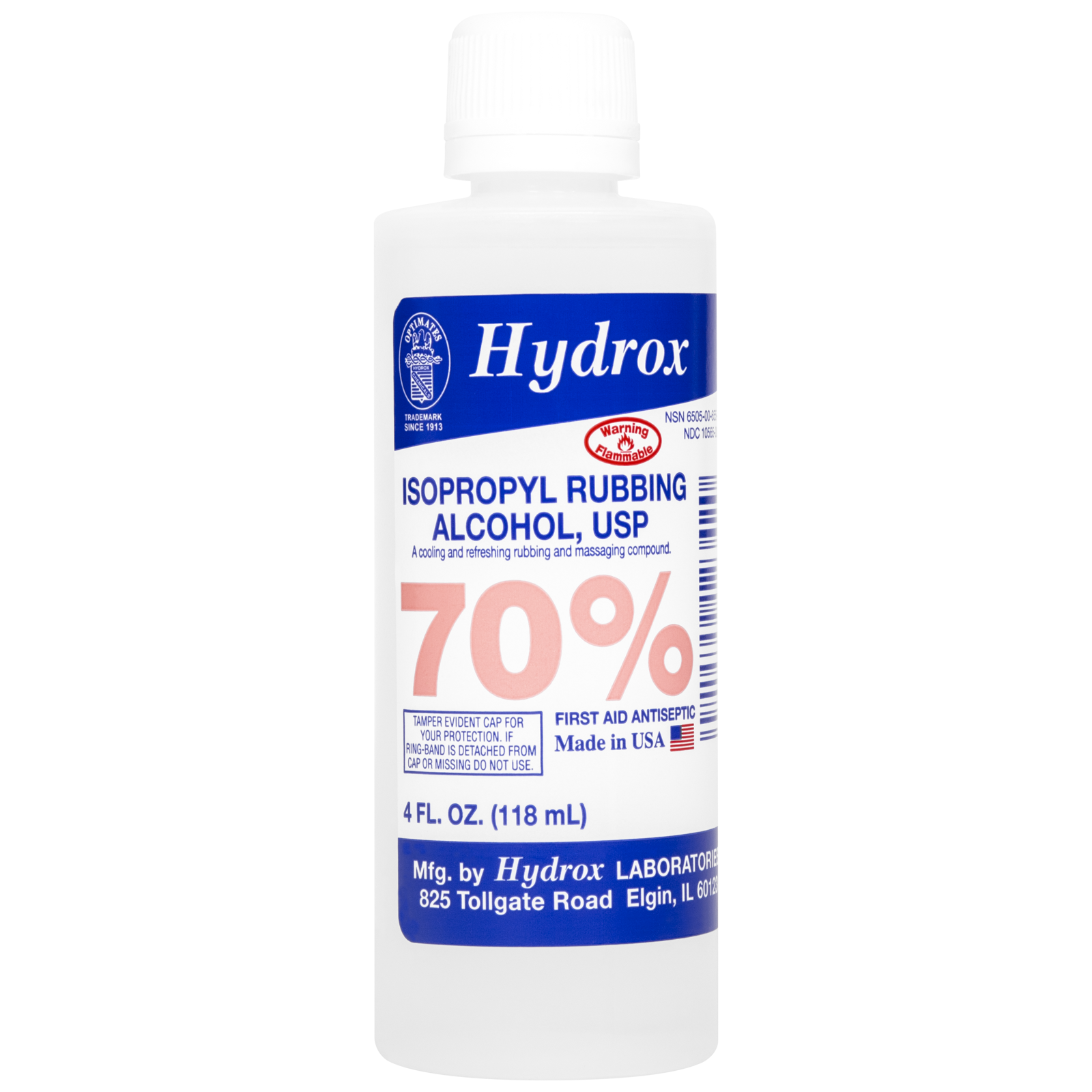 Alcohol Isopropyl 70% 4 oz
