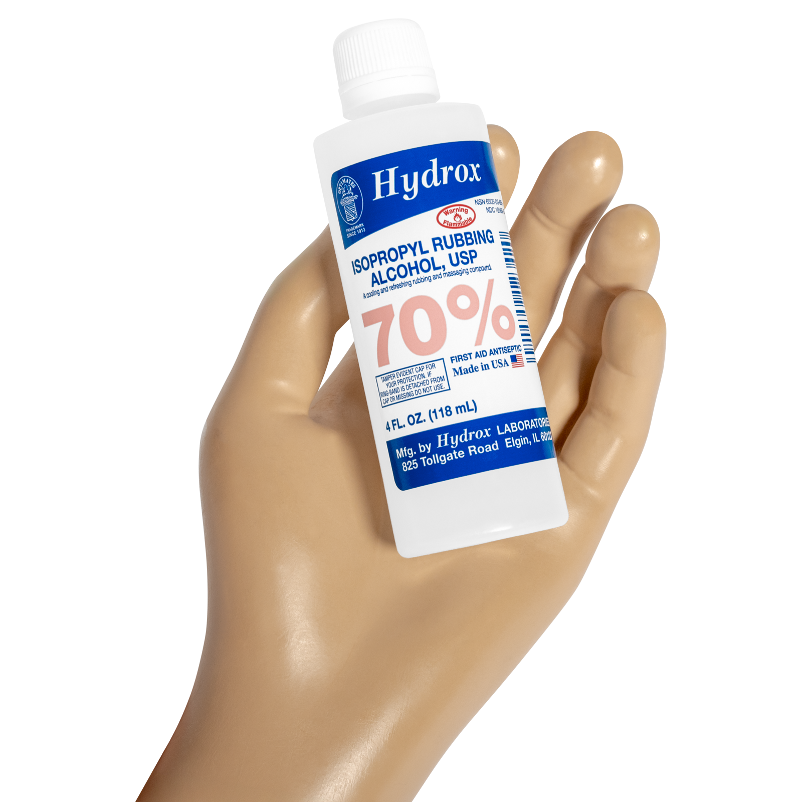 Alcohol Isopropyl 70% 4 oz