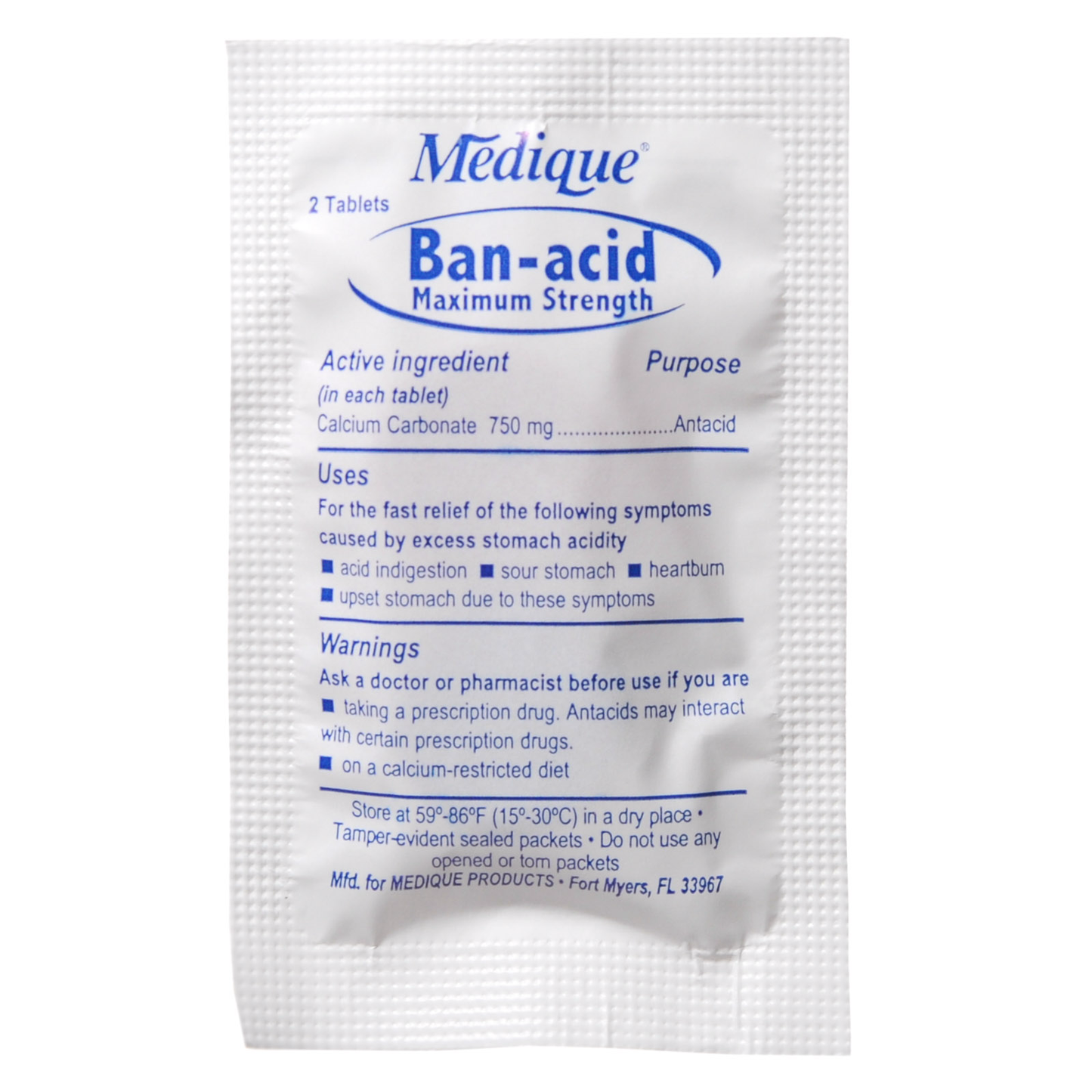 Banacid Ex Strength Antacid Tablets (75x2)