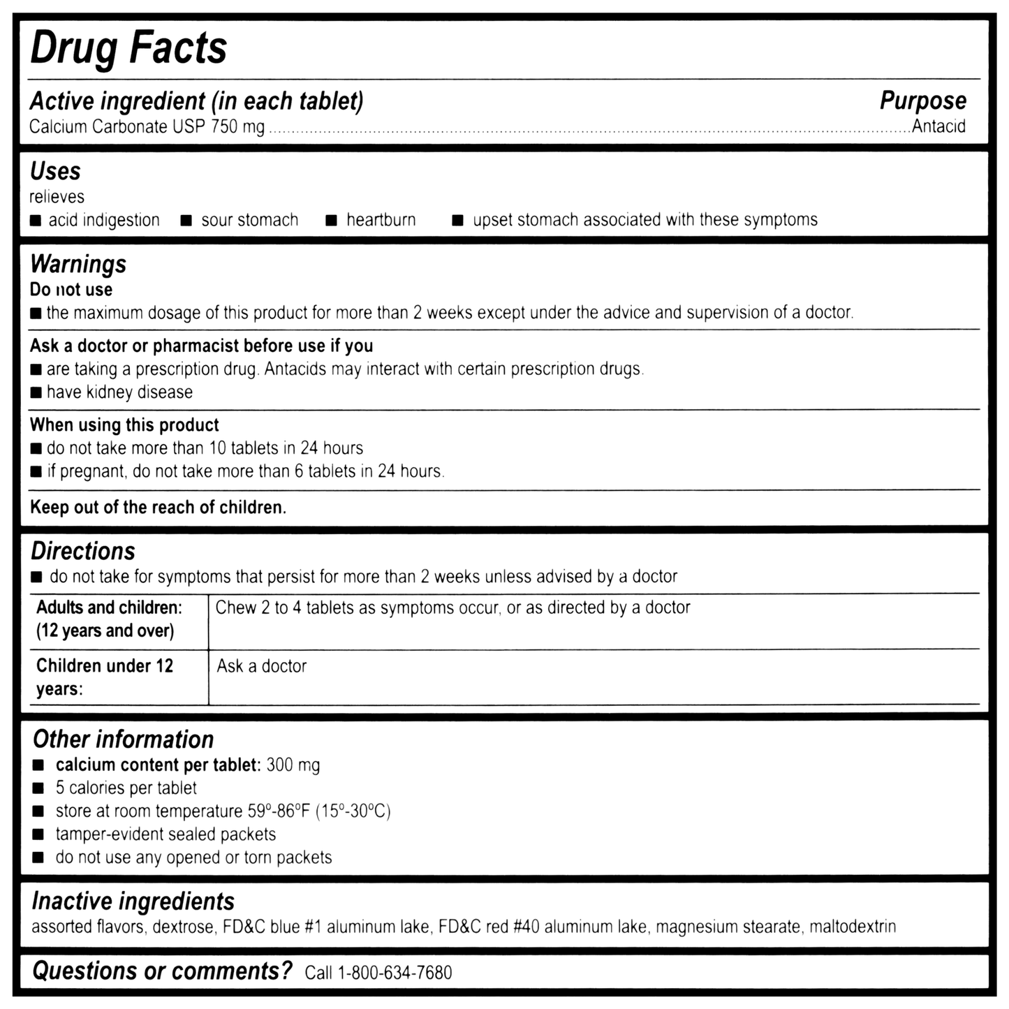 Banacid Ex Strength Antacid Tablets (75x2)
