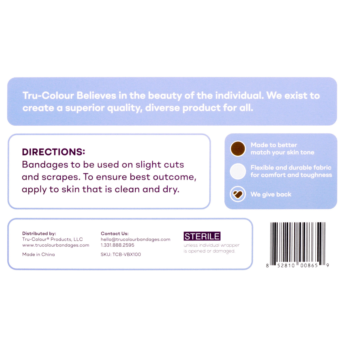 Skin Tone Bandages Variety 1 x 3 (100/Bx)