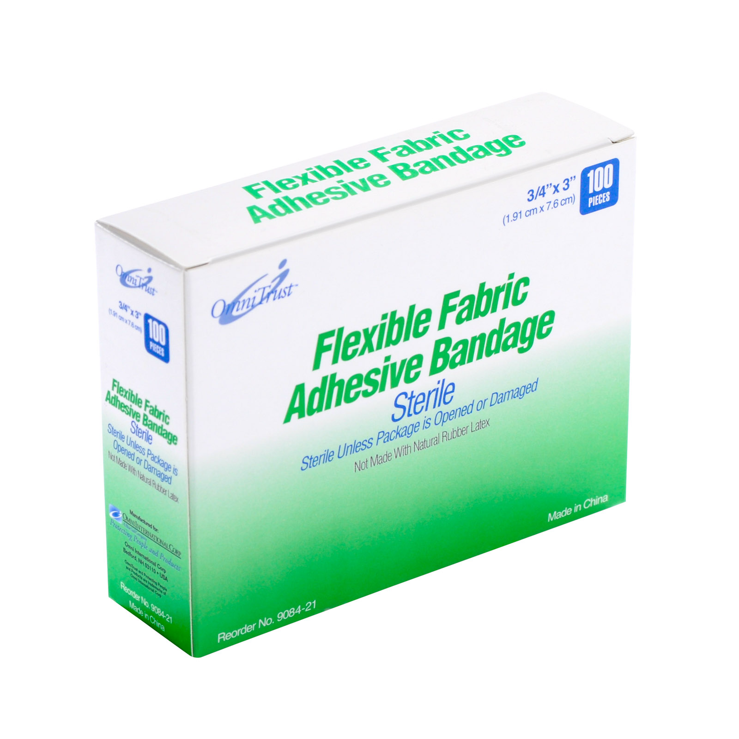 OmniTrust Fabric Bandage Strips 3/4 x 3 (100/bx)