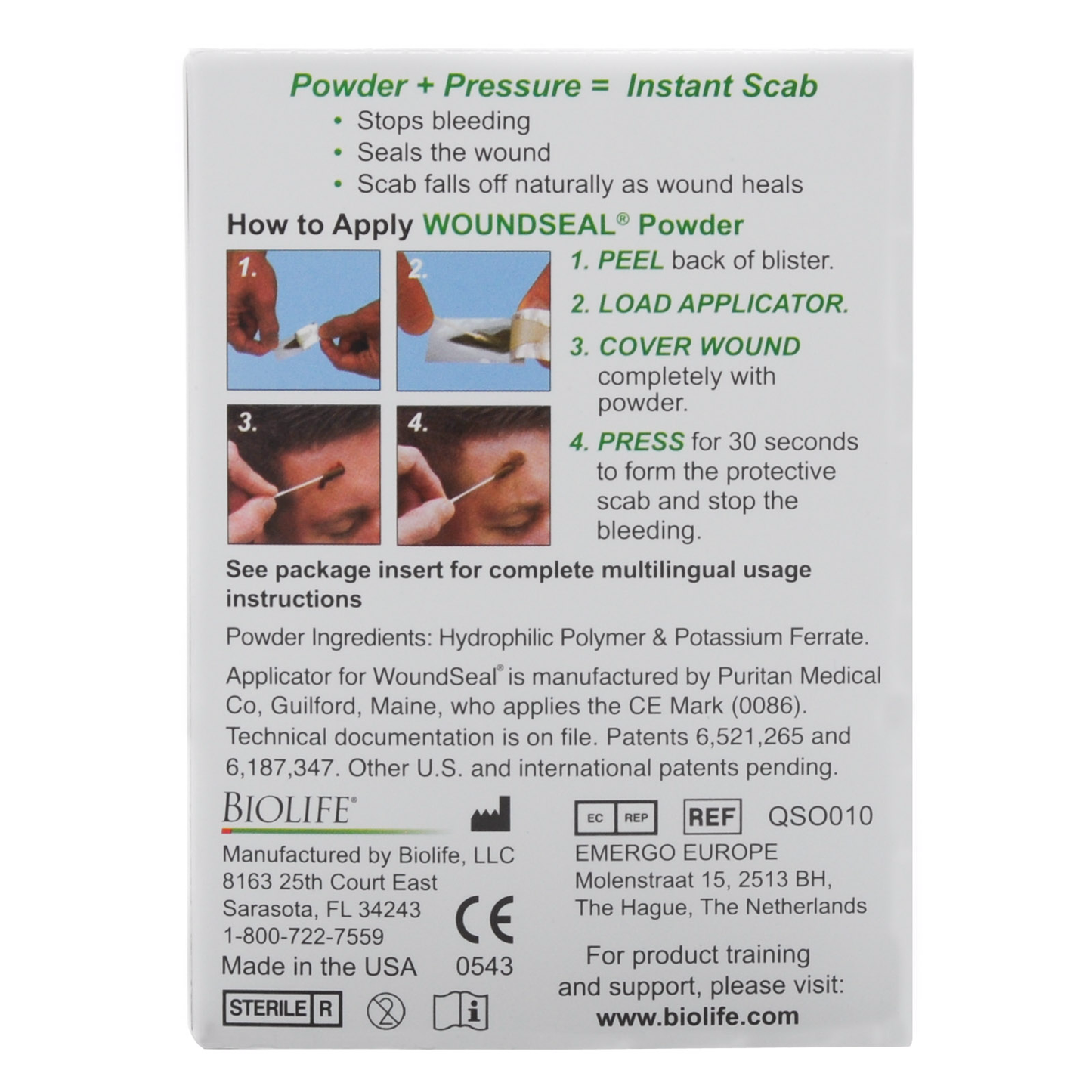 Wound Seal Powder with Applicator (2/Pk)