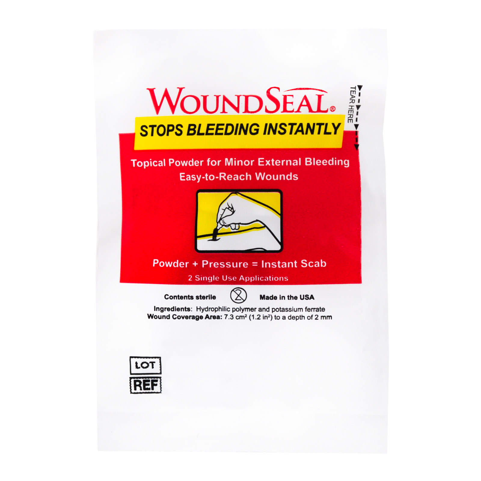 Qr Wound Seal Powder Bandage 2/pkg