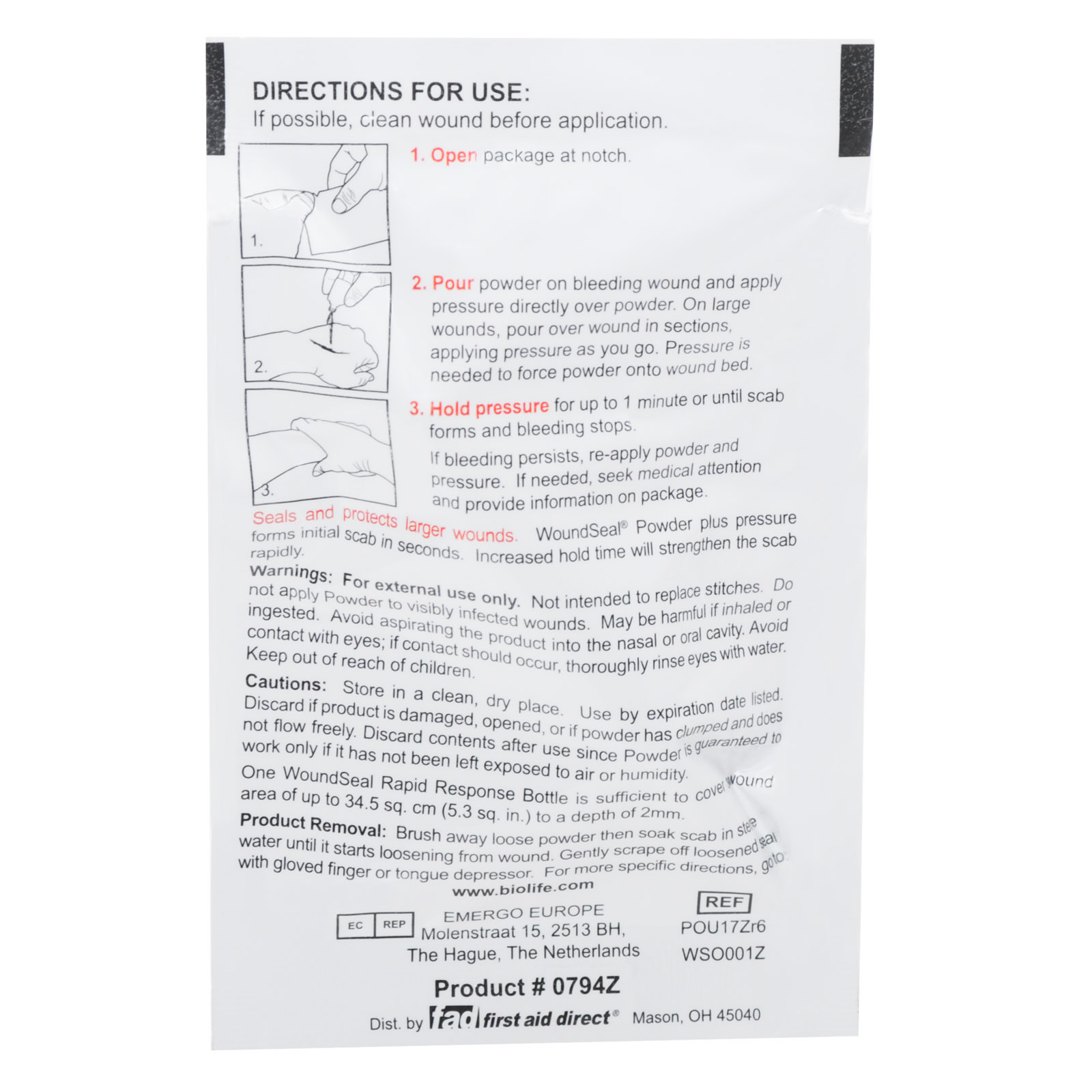 Wound Seal Rapid Response For Larger Wounds