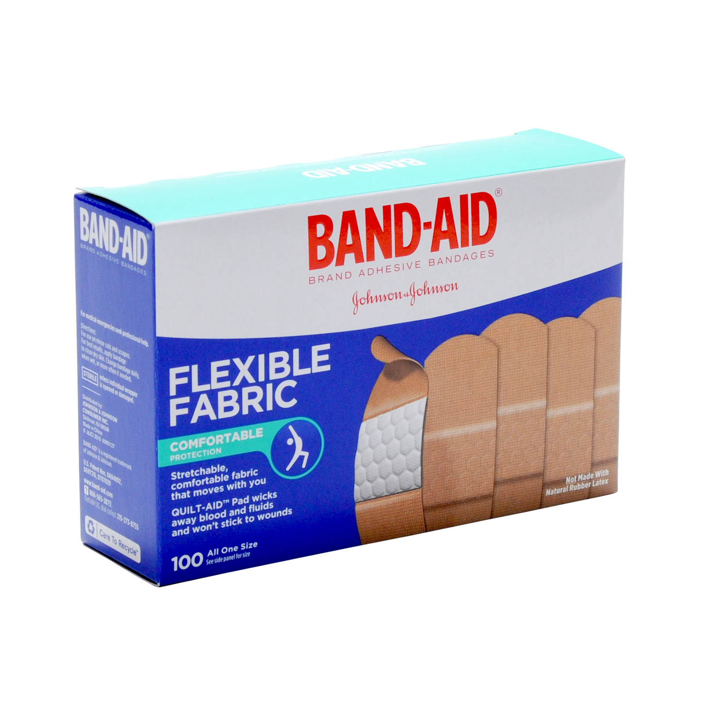 J & J Bandaid Brand Flexible Adhesive Bandages 1'' X 3'' 100/box