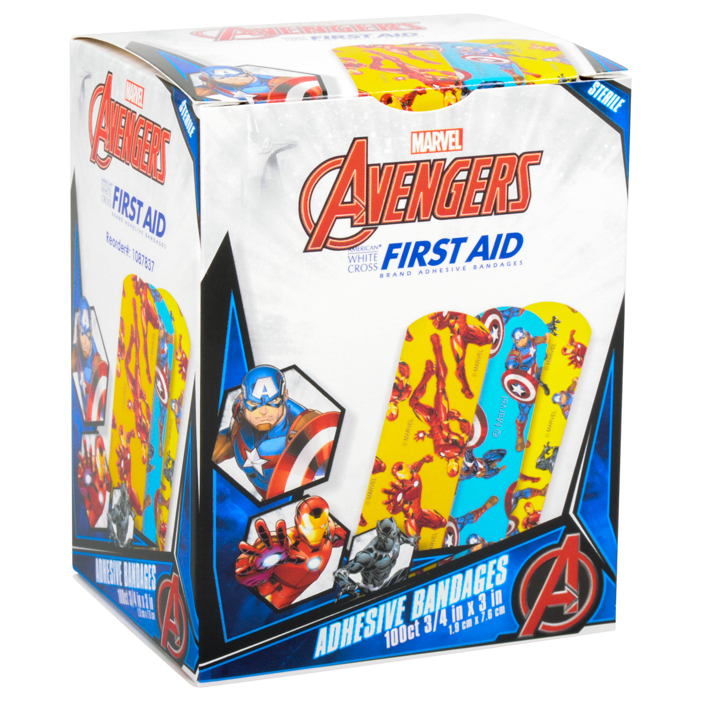 Captain America/Ironman Bandages 3/4x3 (100/Bx)