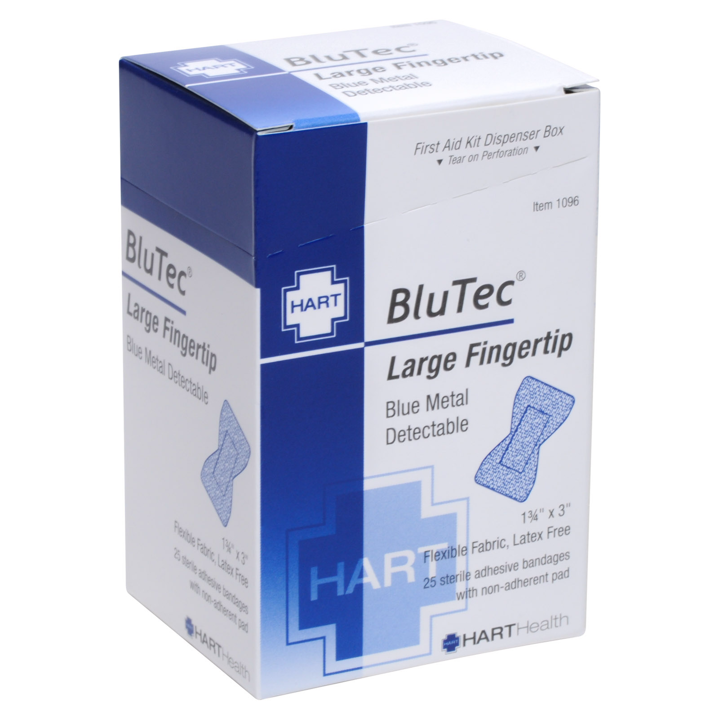Blue Detectable Blutec LG Finger Bandage (25/Bx)