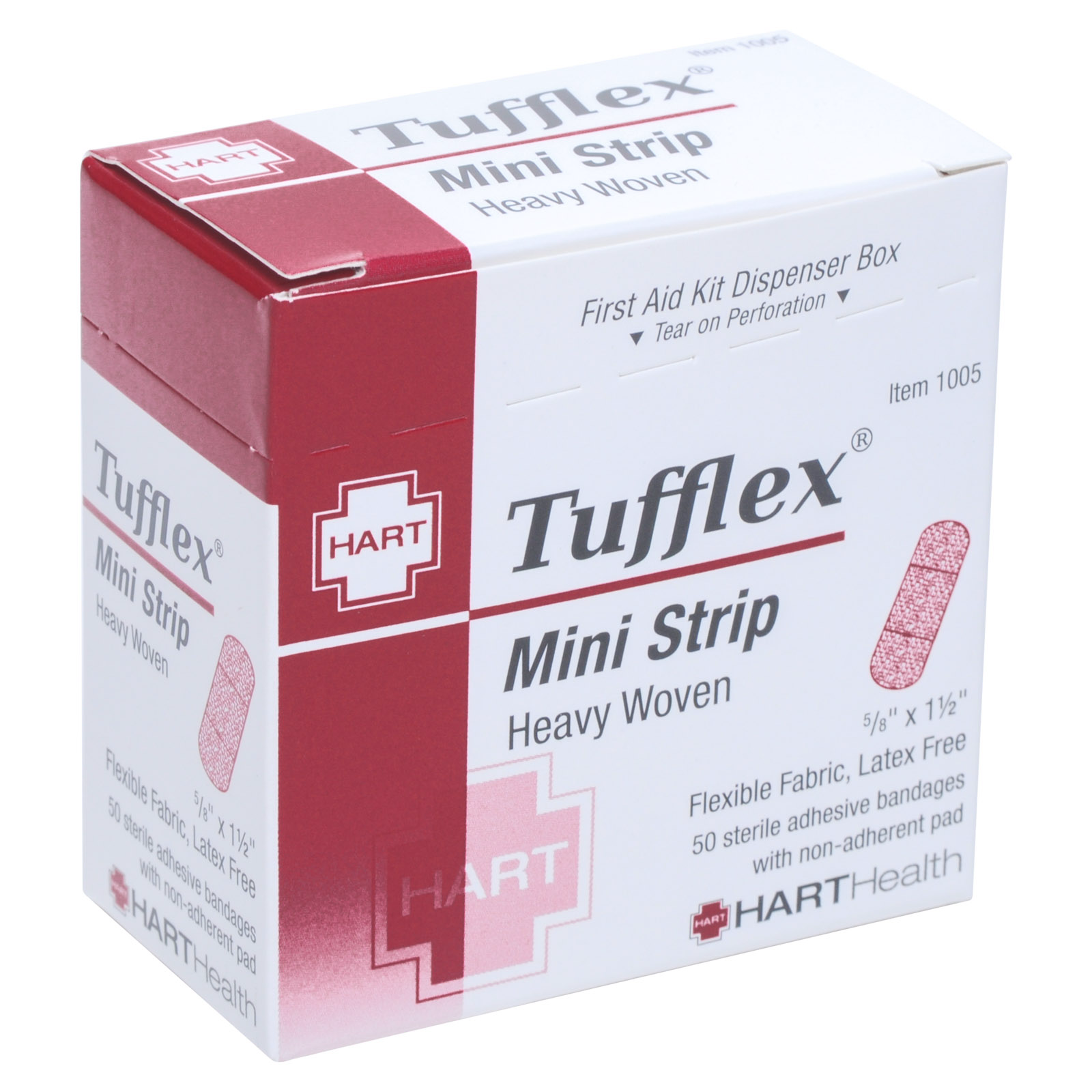 Tufflex Mini Bandage Strip 5/8 x 1.5 (50/Bx)