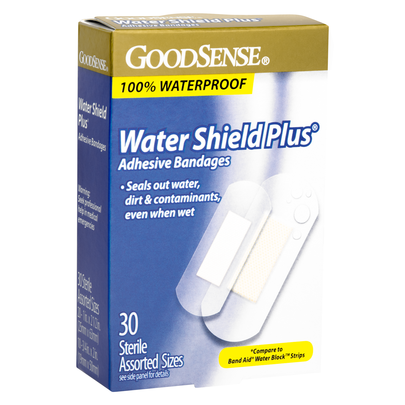 Watershield Plus Bandages Assorted (30/Bx)