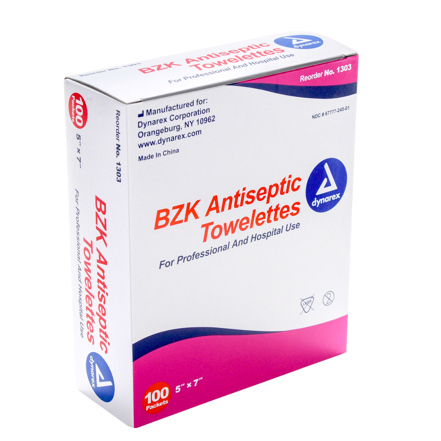 Antiseptic Towelettes Benzalkonium Bzk Wipes 100/box