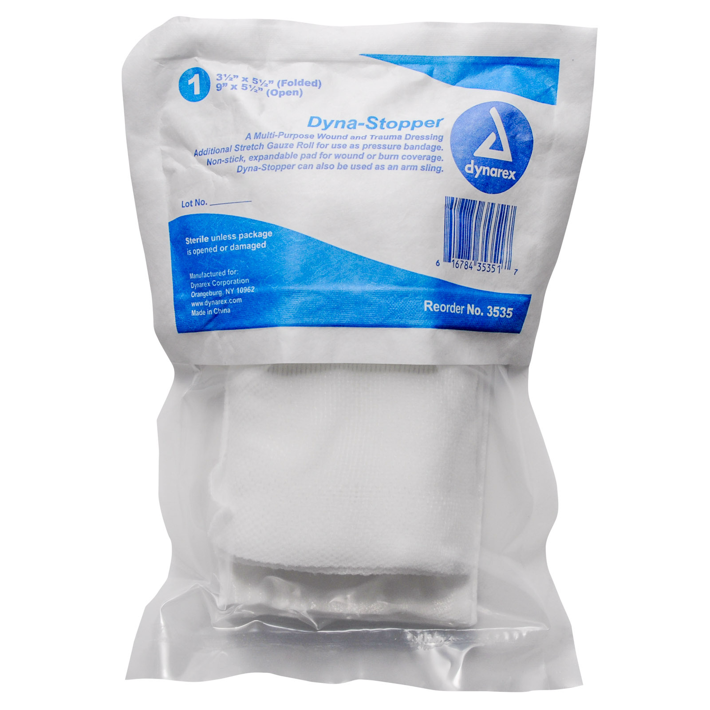 Blood Stopping Compression Wound Dressing Bandage Each