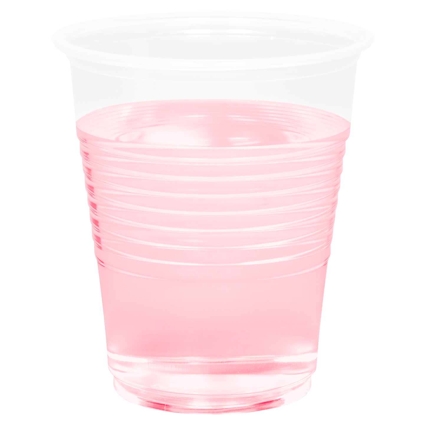 Ribbed White Plastic Disposable Patient Cups 100/pkg 5 Oz