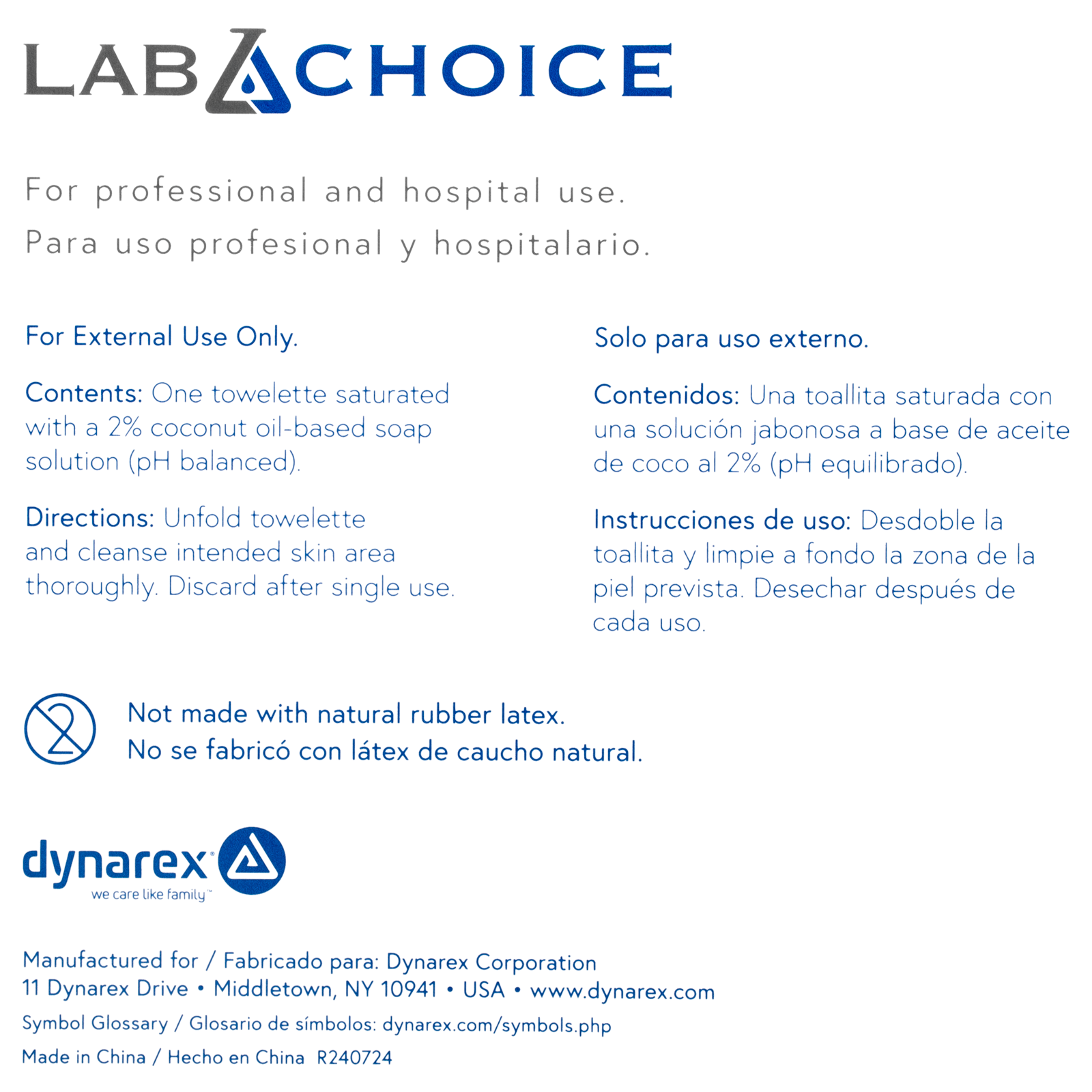 Castile Soap Wipes (100/Bx)