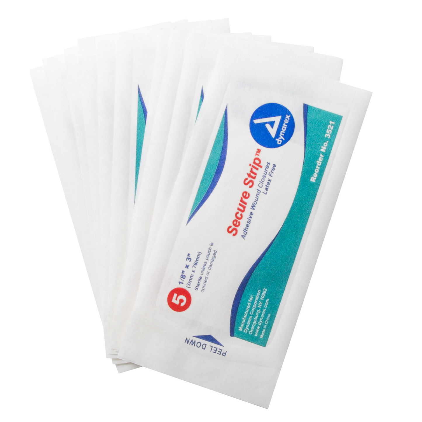 Wound Closure Strips 1/8'' X 3'' 10 Pkgs Of 5