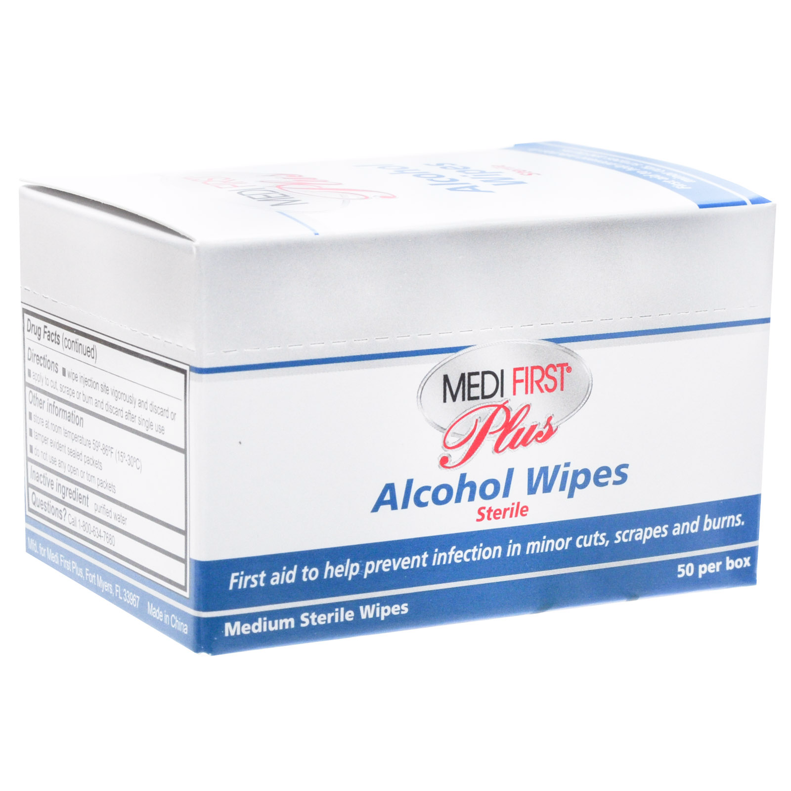 Alcohol Wipe Towelettes Medifirst 50/box