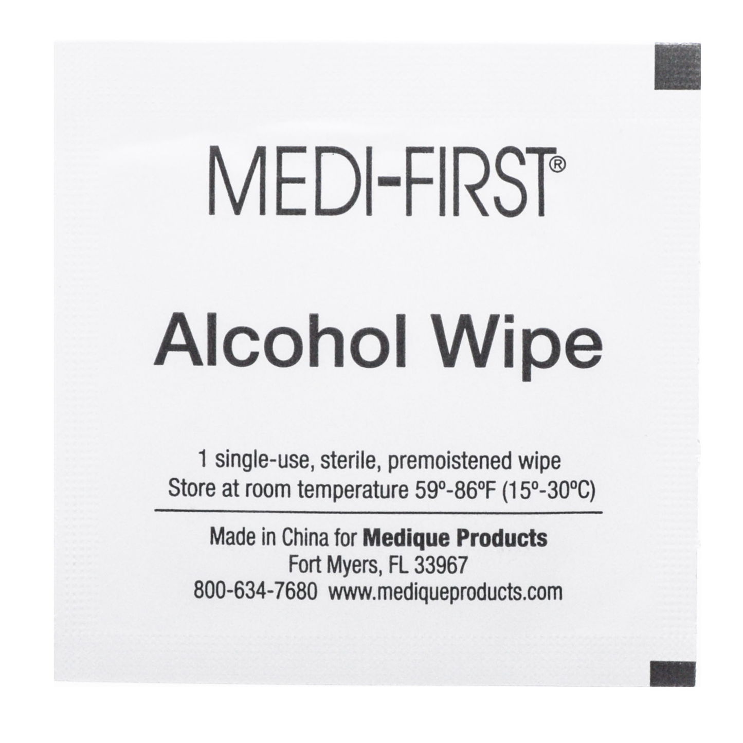 Alcohol Wipe Towelettes Medifirst 50/box