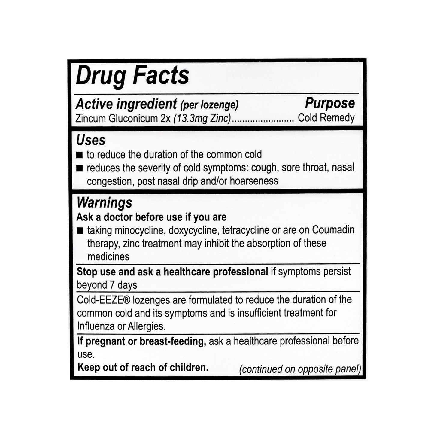 Cold Eeze Cold Drops Variety Pack 25/box