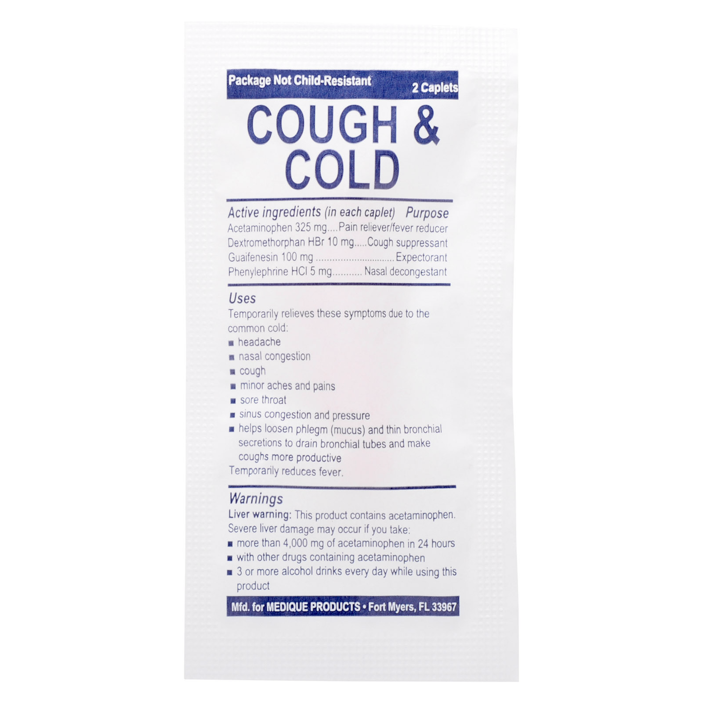 Cold & Cough Relief Packets (40 x 2)