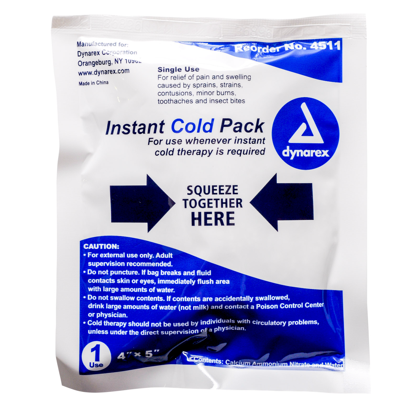 Disposable Instant Cold Pack Junior Size Bulk Case 24/cs