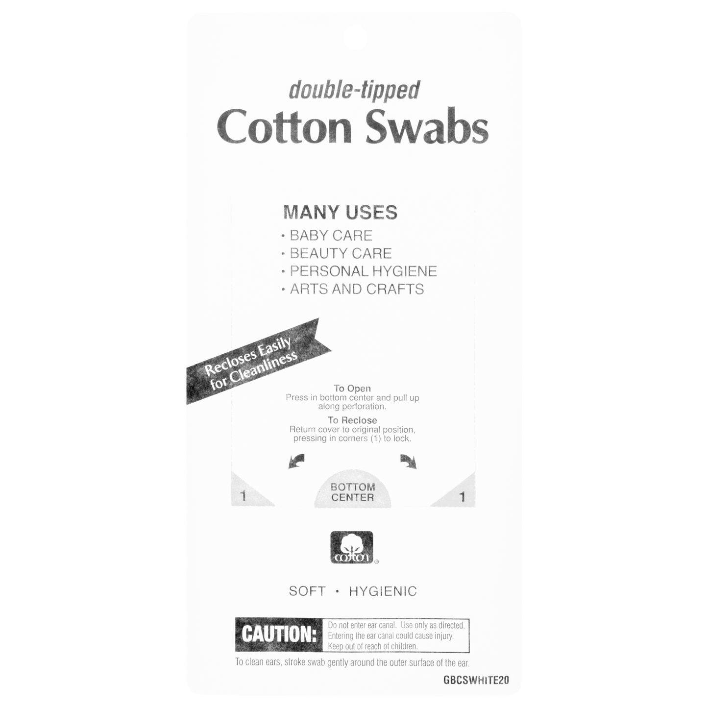 Cotton Swabs Cotton Tipped Applicator 300/pkg