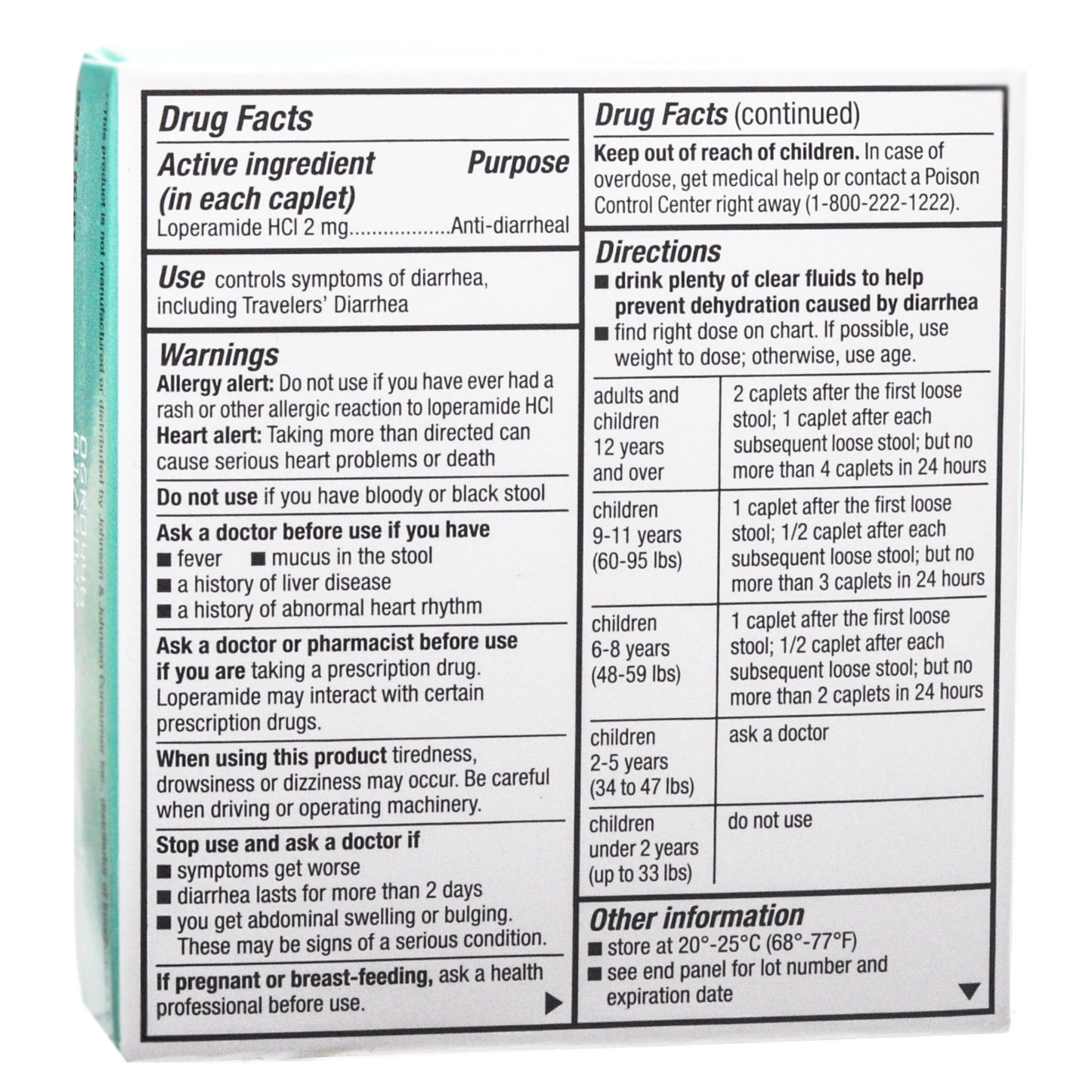 Anti Diarrhea Caplets 12/box