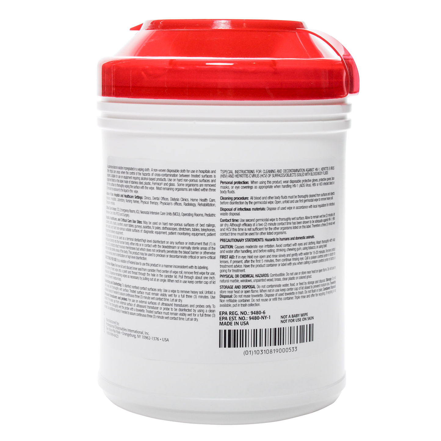 Sani-cloth Plus Surface Disinfecting Wipe 160/tub