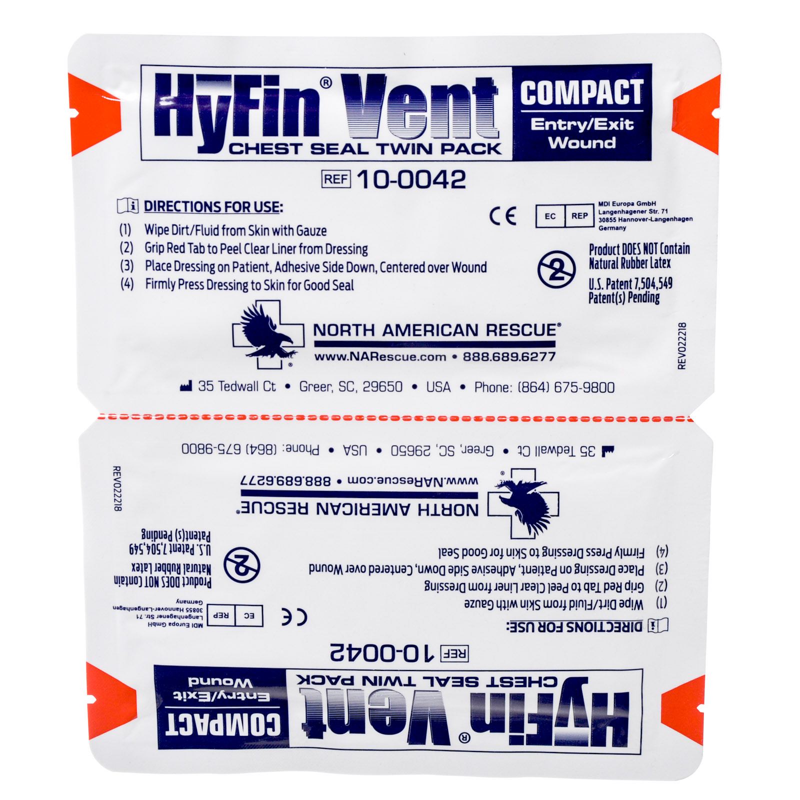 Hyfin Vent Chest Seal Twin Pack