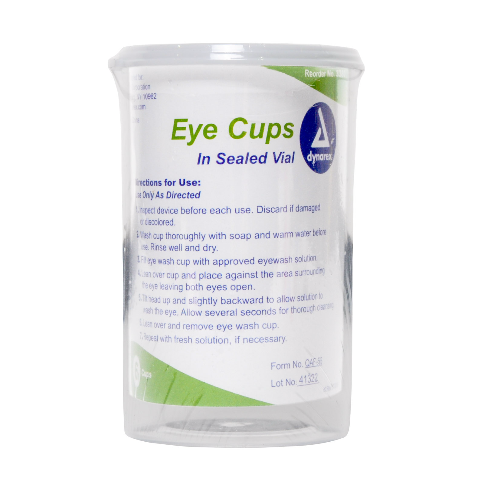 Eye Cups Disposable 6/plastic Vial Non-sterile