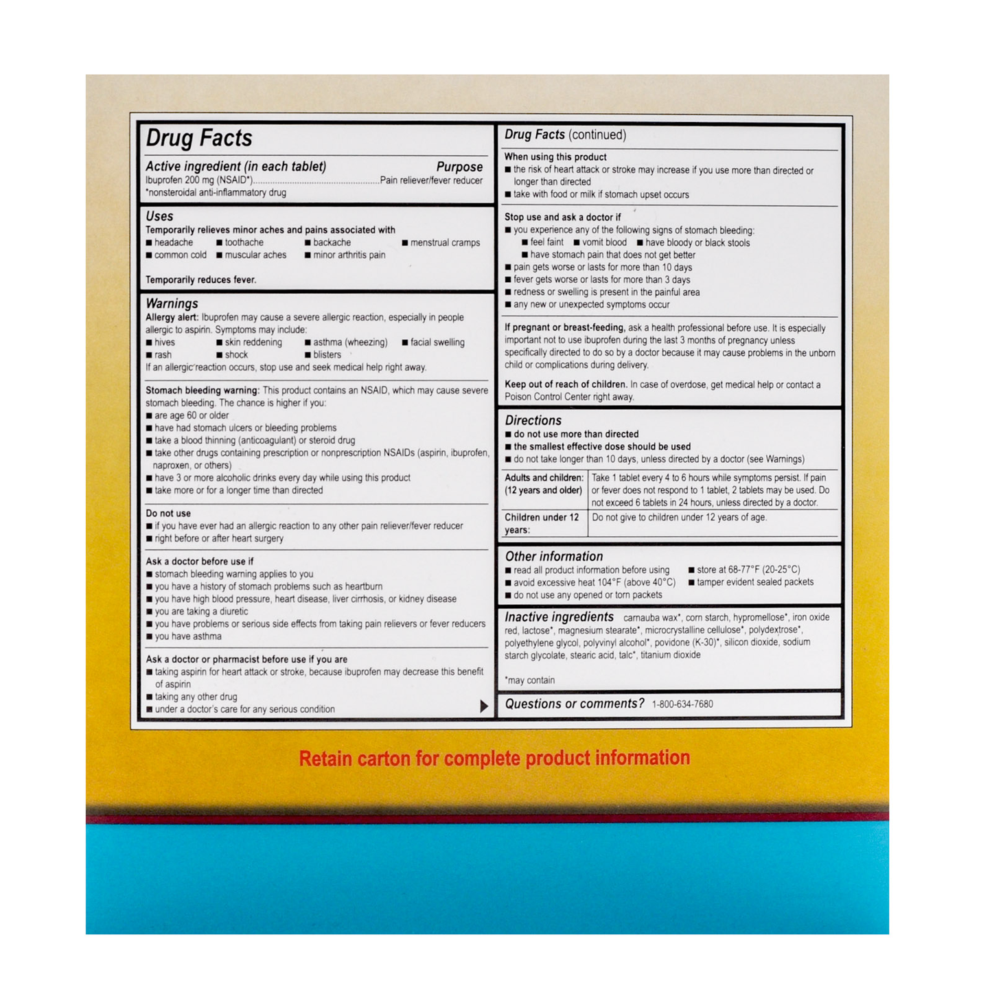 Medique I Prin Pain Relief Tablets Industrial Packs 500/box