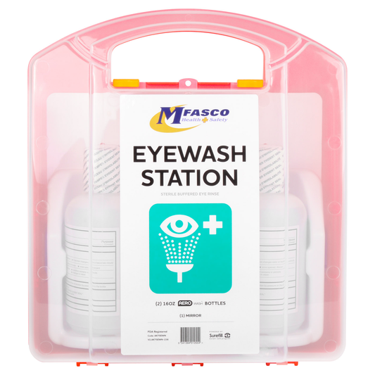 MFASCO Eye Wash Station Kit Double 16 oz