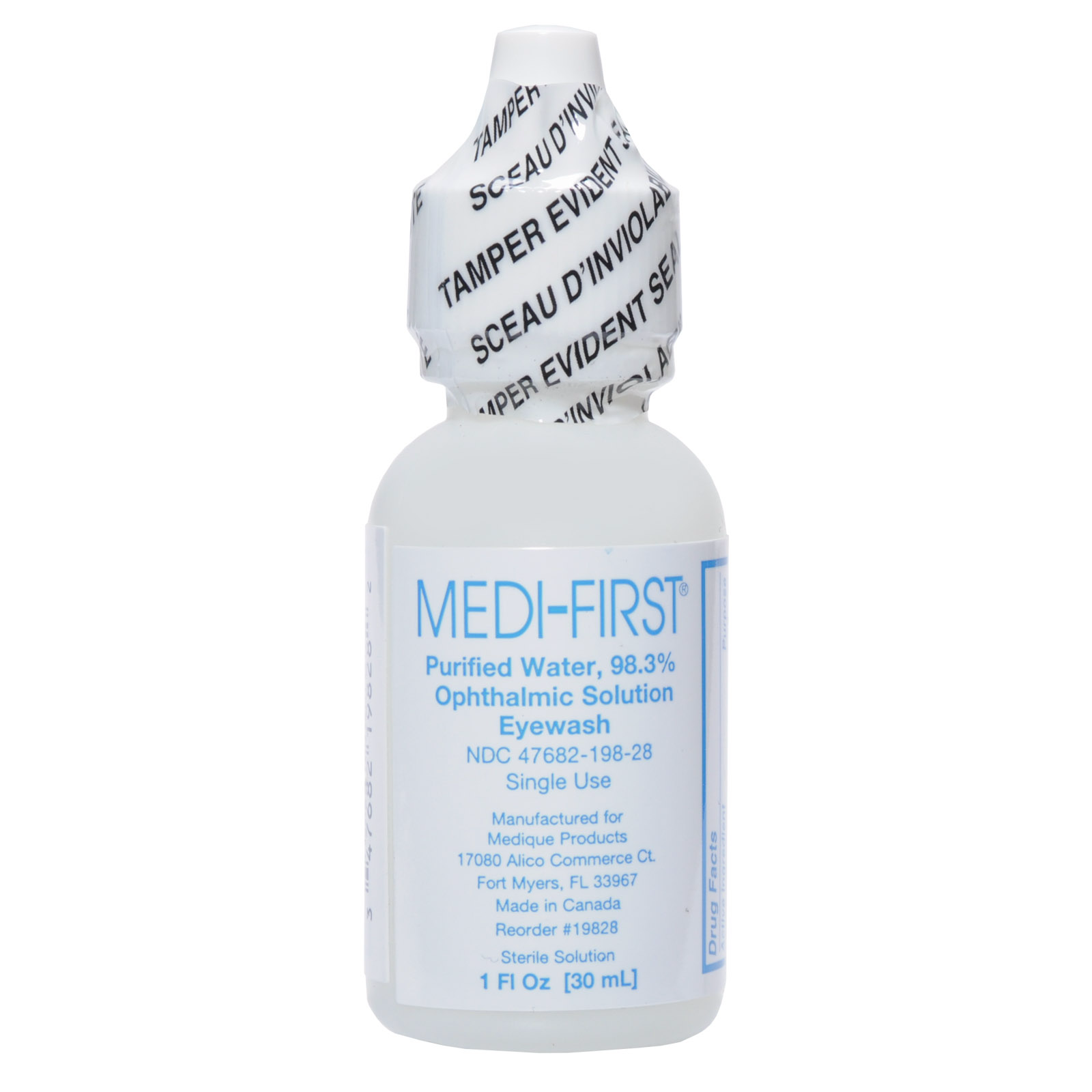 Eye Wash Single Use Bottle