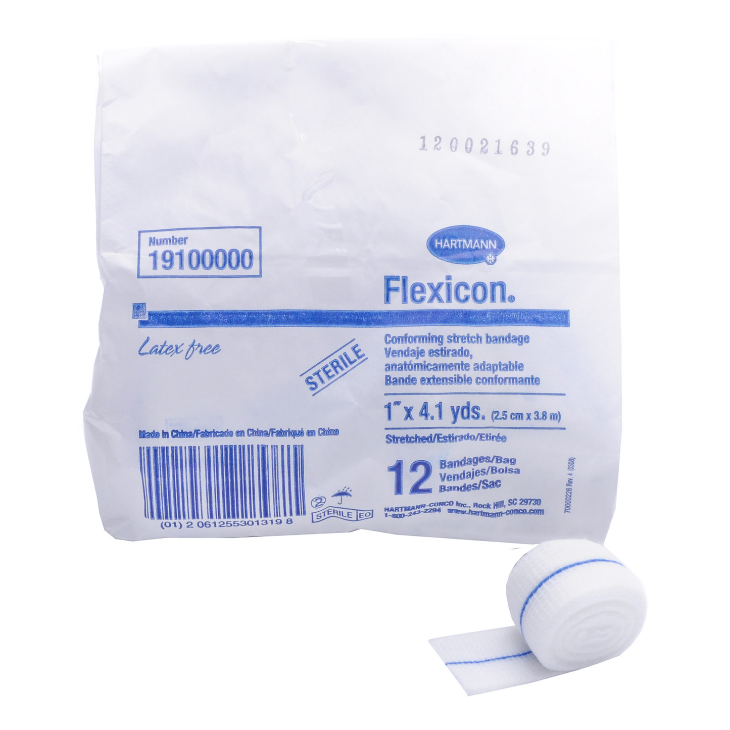 Flexicon Sterile Conforming Gauze Rolls 4.1 Yds 12 Rolls/box