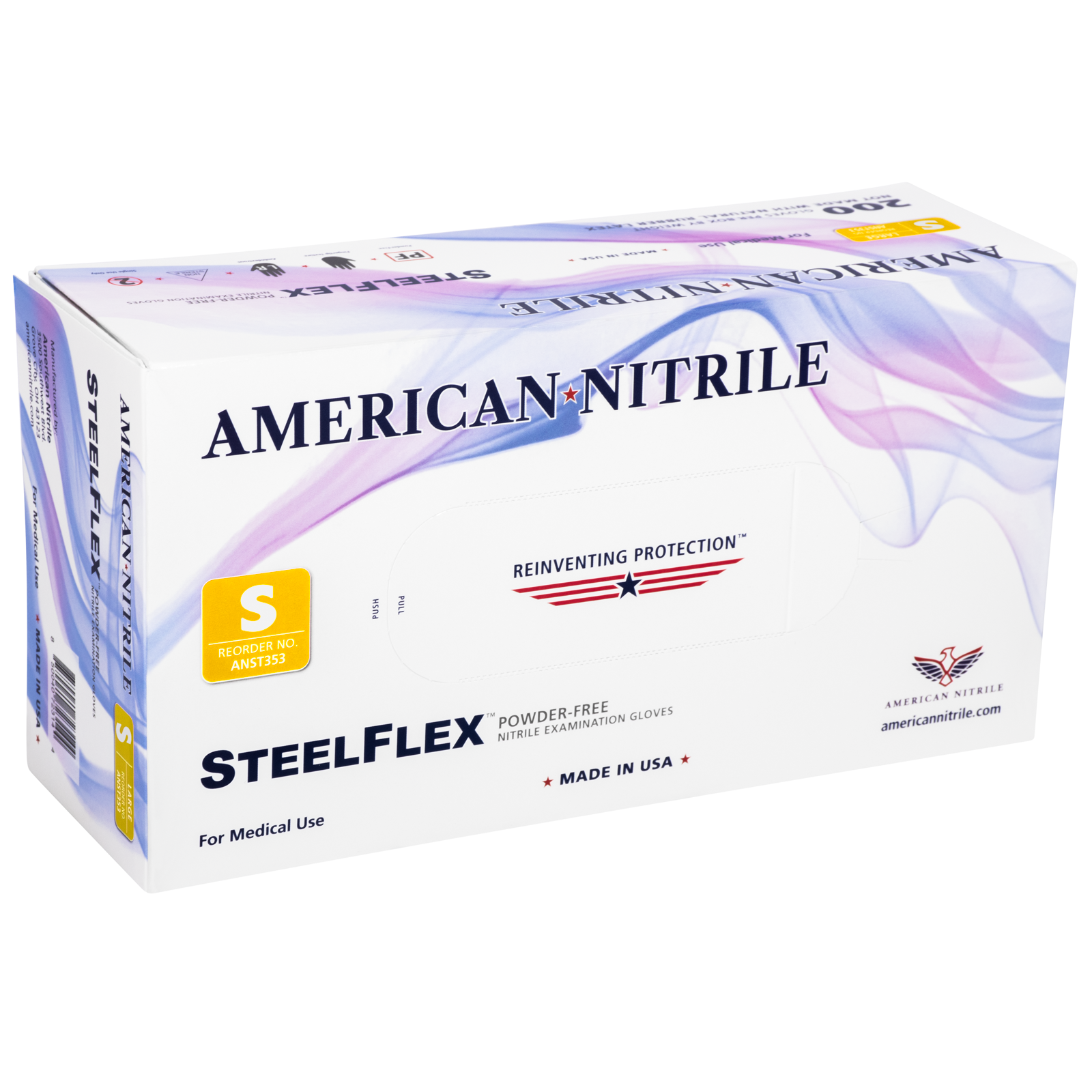 Steelflex Nitrile Gloves 3.5 mil (200/Bx)