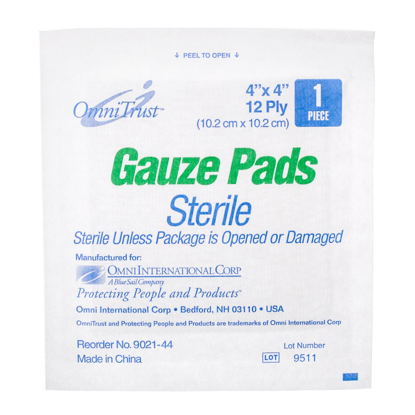 Gauze Pad 4x4 Each