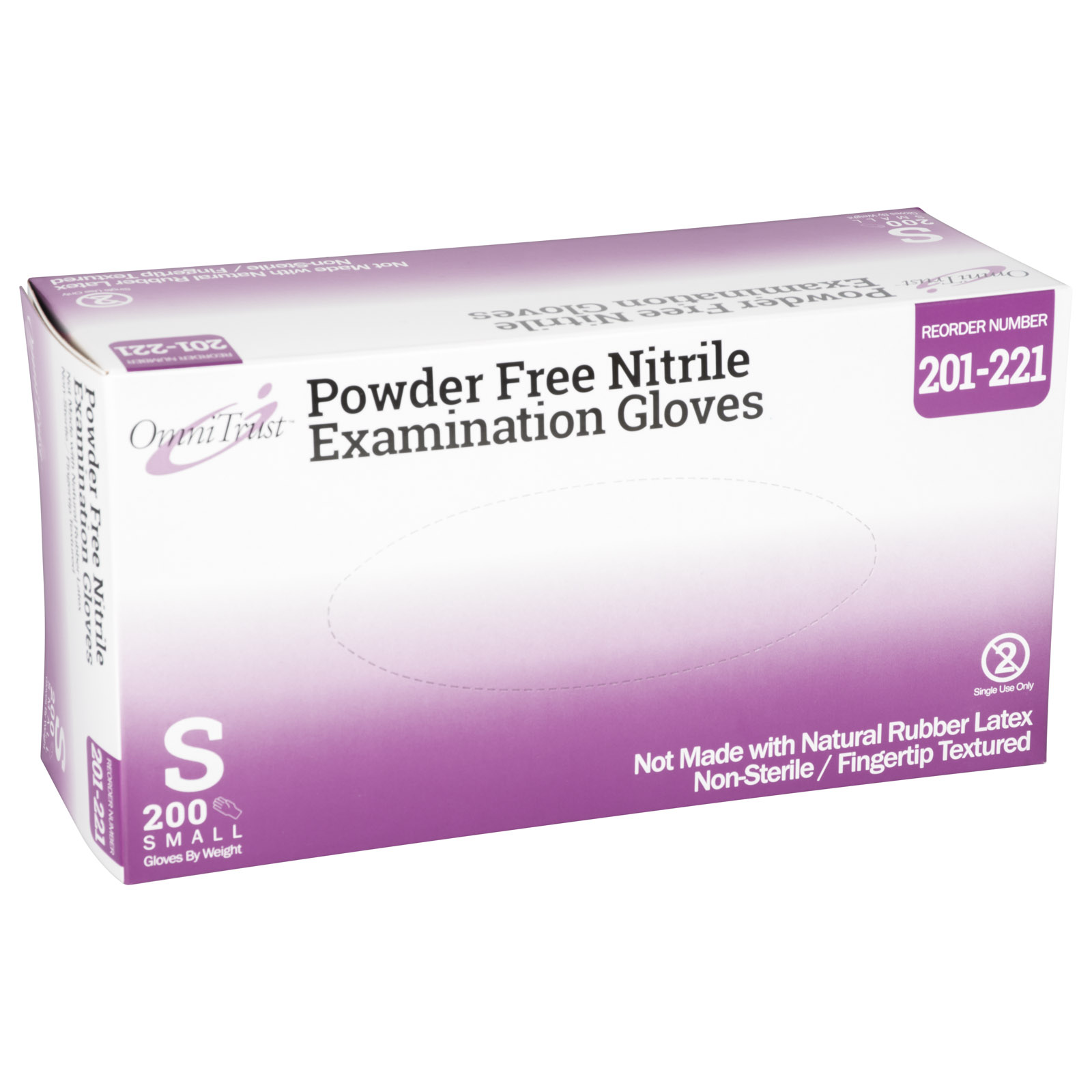 Omni #201 Bulk Nitrile Exam Gloves (200/Bx)