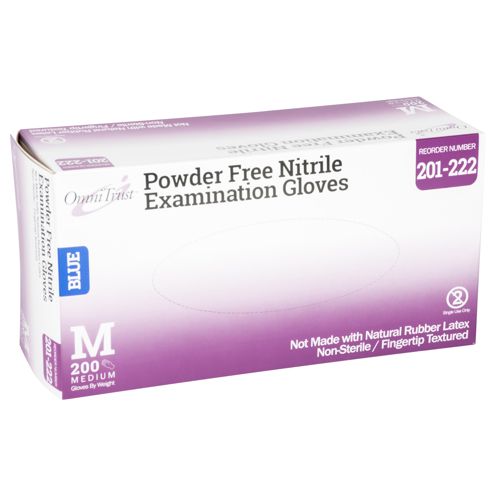 Omni #201 Bulk Nitrile Exam Gloves (200/Bx)