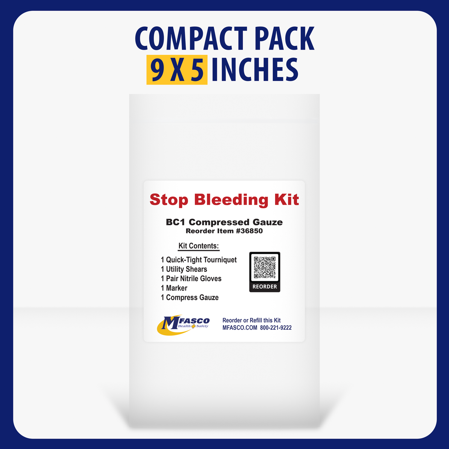 Stop the Bleed Pack BC1 Compressed Gauze
