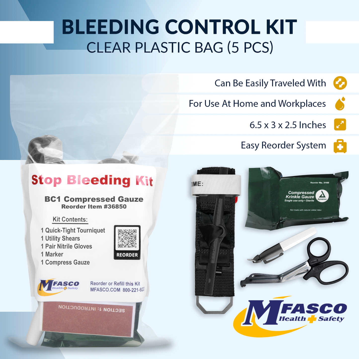 Stop the Bleed Pack BC1 Compressed Gauze