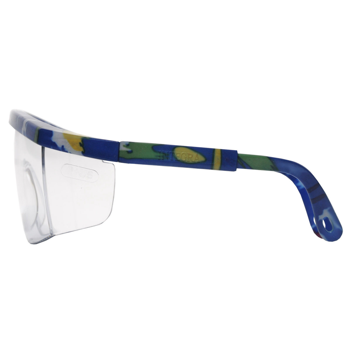 Integra Safety Glass by Pyramex Mixed Blue Frame Clear
