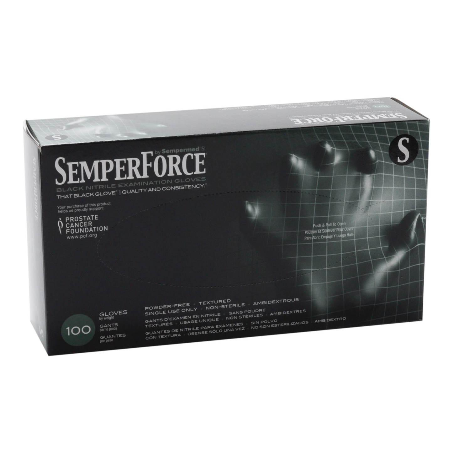 Black Nitrile Gloves by Semperforce (100/Bx)