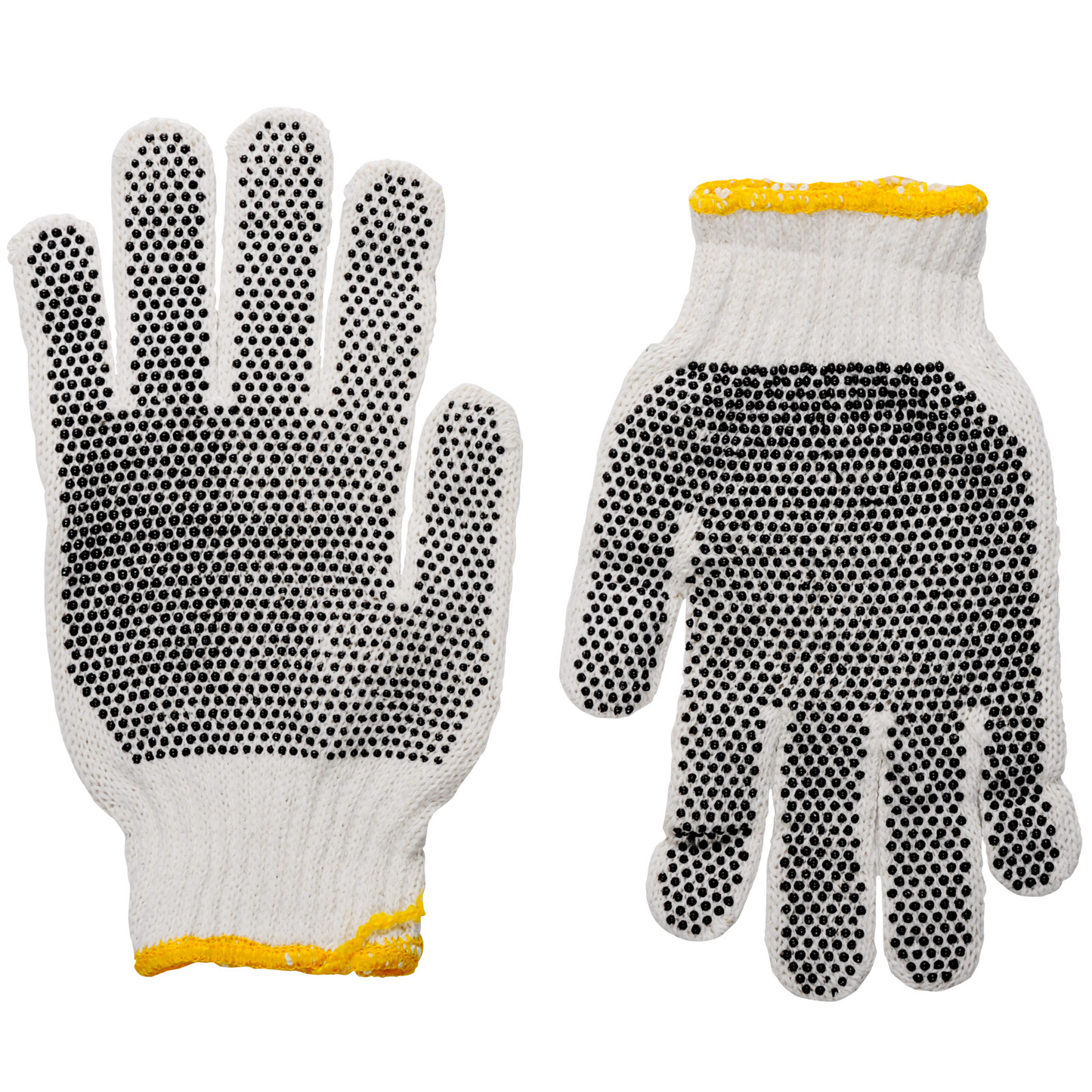 Pvc Double Dot Work Gloves Knit Wrist Dozen