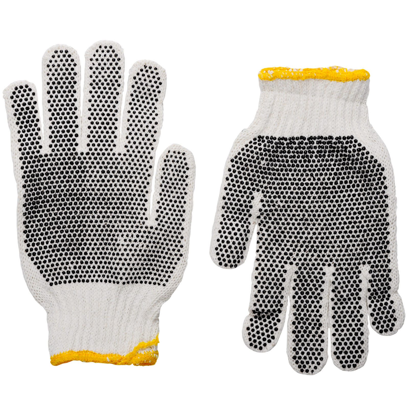 Pvc Double Dot Work Gloves Knit Wrist Dozen