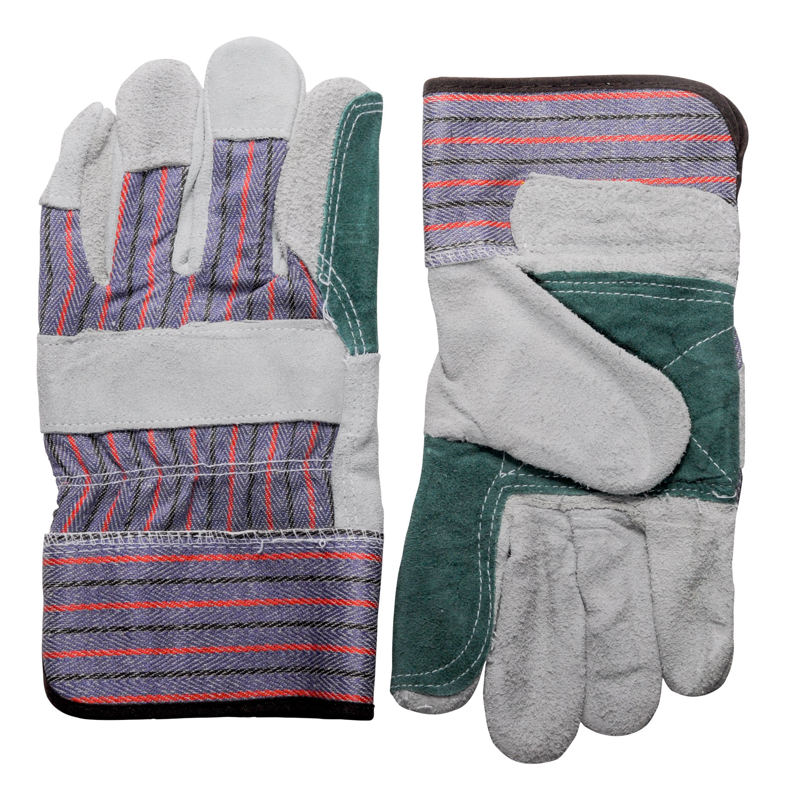 Double Leather Palm Work Gloves Dozen