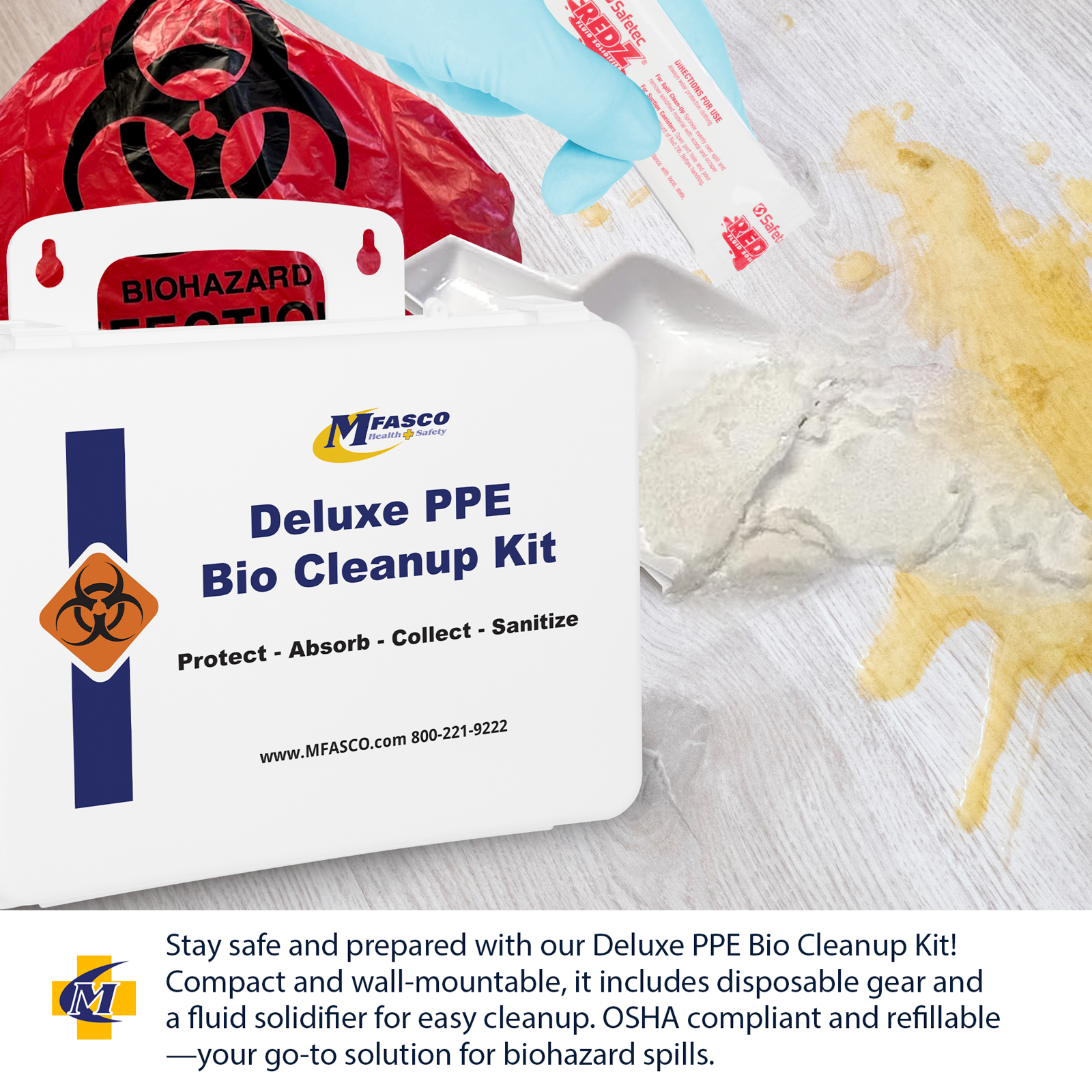 Deluxe PPE & Clean Up Kit Plastic